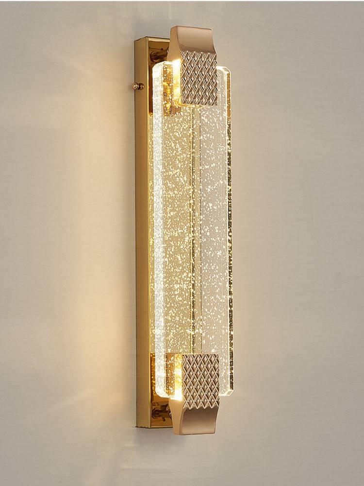 Splendas luxury crystal bubble wall lamp in 80x10cm full length variant display