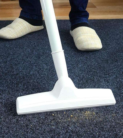Splendas non slip entrance door floor mat shown being cleaned with vacuum display