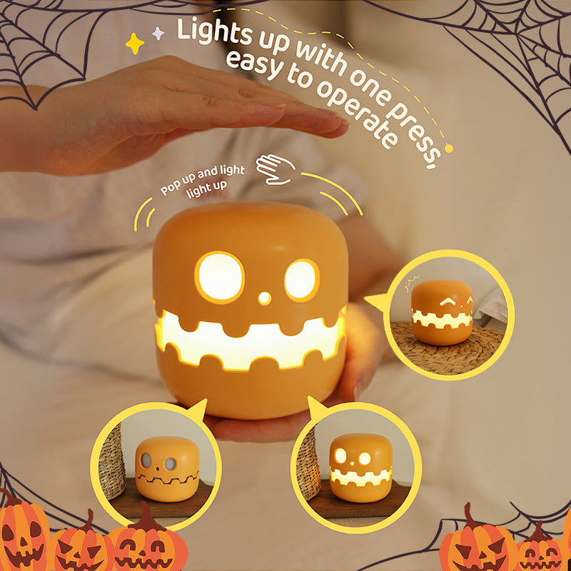 Splendas pumpkin lamp Halloween night light multiple units displayed together