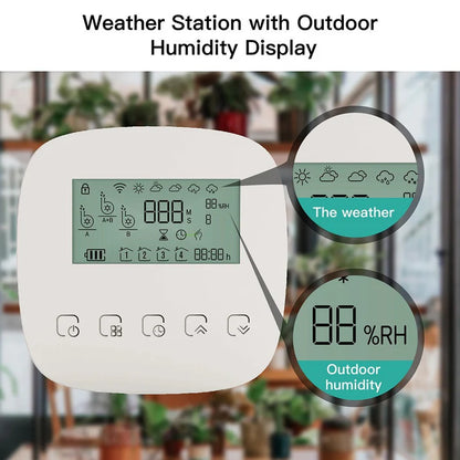 Splendas smart automatic plant watering timer with WiFi solar panel and LCD display