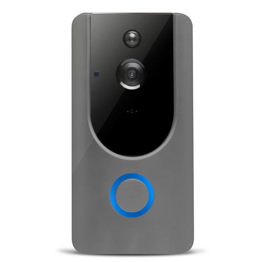 Splendas smart WiFi video doorbell with 720P wide angle camera in gray color