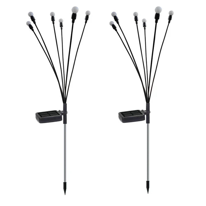 Splendas solar firefly garden stake light single unit stainless steel tube view