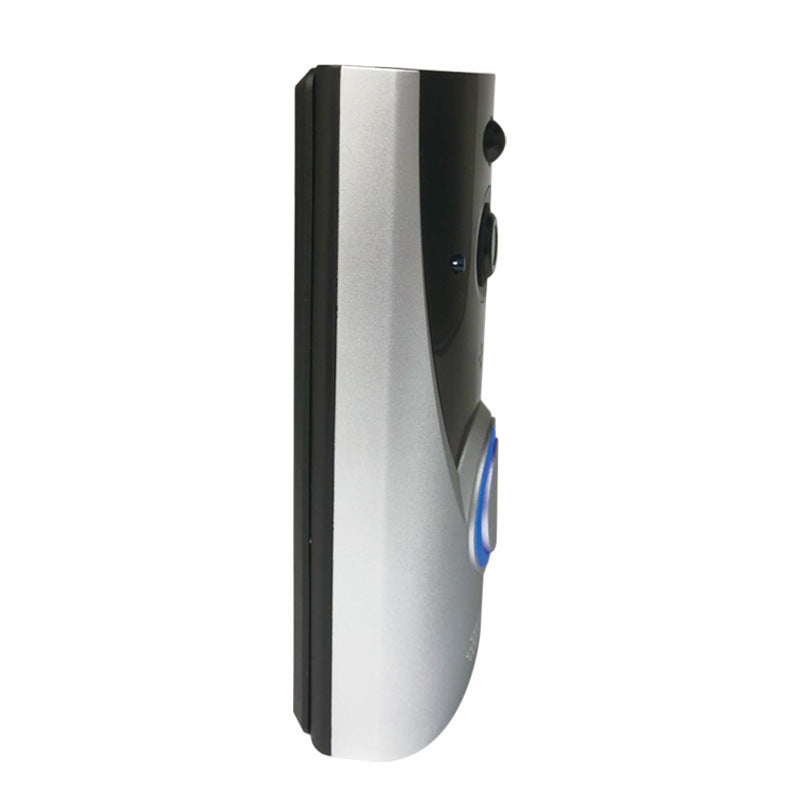 Splendas WiFi video doorbell camera installed on front door wall