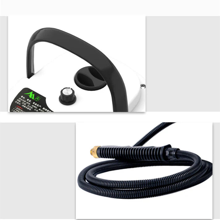 Steam cleaner accessory set with steel brush nozzle and attachments
