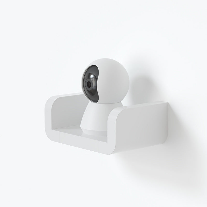 Suction cup bathroom shelf mounted in shower area