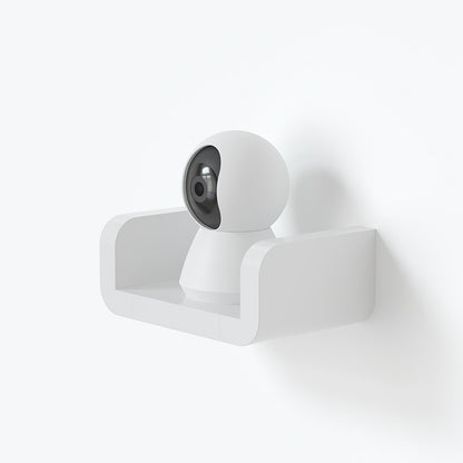 Suction cup bathroom shelf mounted in shower area