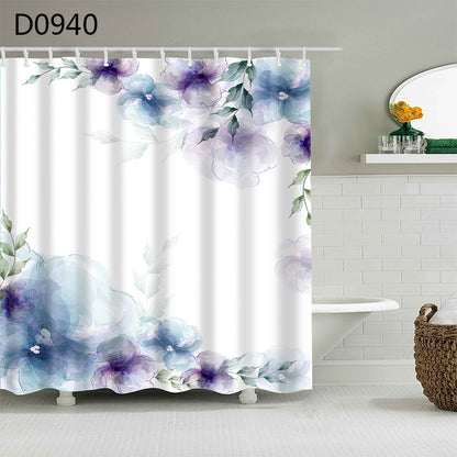 Thick waterproof shower curtain used as a standalone curtain without a liner on a single rod
