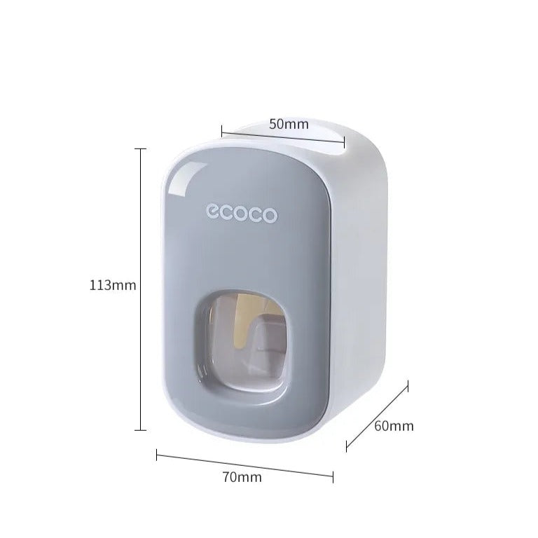 Automatic toothpaste dispenser in grey color