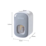 Automatic toothpaste dispenser in grey color
