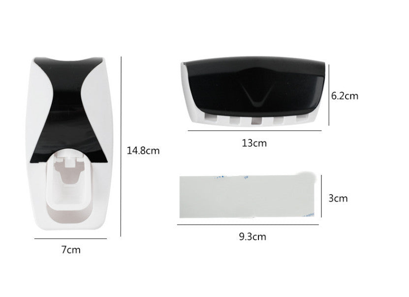 Toothpaste dispenser holder in black color option