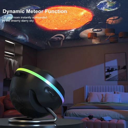 Ultra clear rotary planetarium galaxy projector warm room lifestyle display
