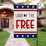 USA flag garden decoration land of the free design outdoor display