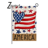 USA flag garden decoration MH1050 America heart design outdoor display