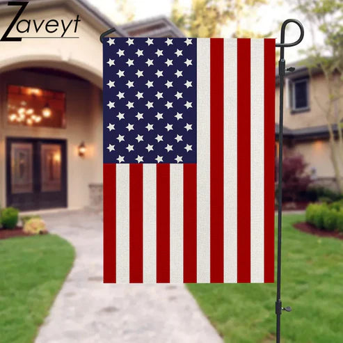 USA flag garden decoration yard stake outdoor lifestyle display
