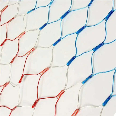 USA LED flag string light 420 LED flat lay copper wire product shot