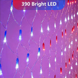 USA LED flag string light 420 LED product specifications display
