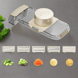 Vegetable slicer and chopper sliced diced and grated veggies result display