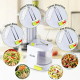 Vegetable slicer grater folded compact storage position