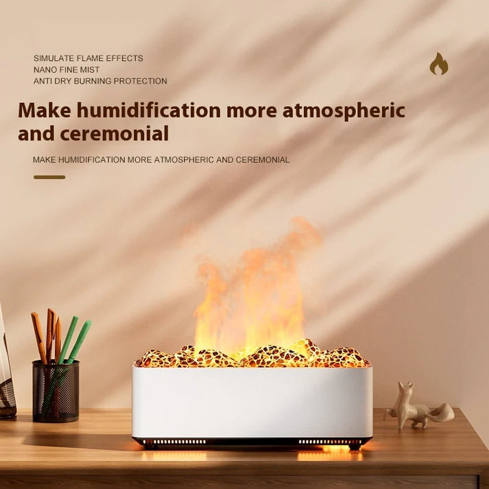 Volcano aromatherapy ultrasonic humidifier white version lifestyle