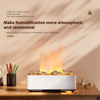 Volcano aromatherapy ultrasonic humidifier white version lifestyle