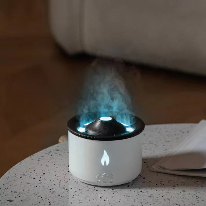 Volcano aromatherapy oil humidifier lifestyle video thumbnail display