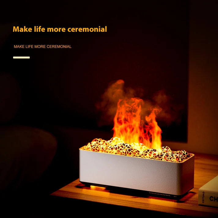 Volcano aromatherapy humidifier black side angle product shot