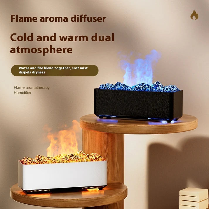  Volcano flame humidifier on desk home decor lifestyle