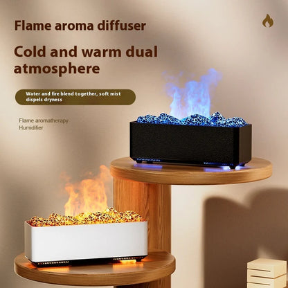  Volcano flame humidifier on desk home decor lifestyle