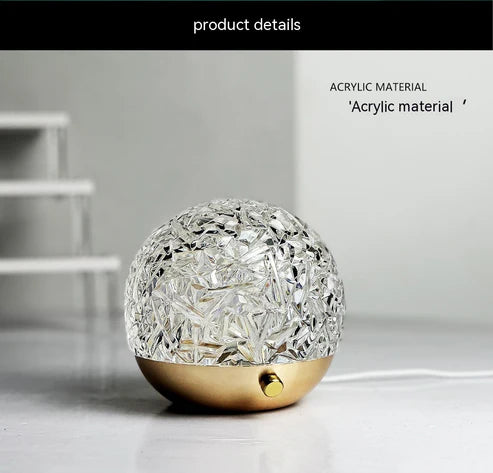 Water ripple projector crystal mood lamp size specification display