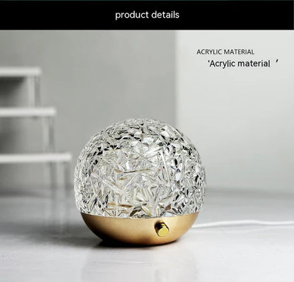 Water ripple projector crystal mood lamp size specification display