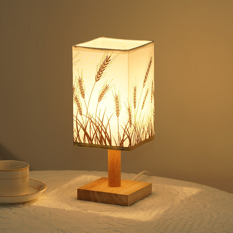 Lamp glowing in bright white light mode for a study room setup