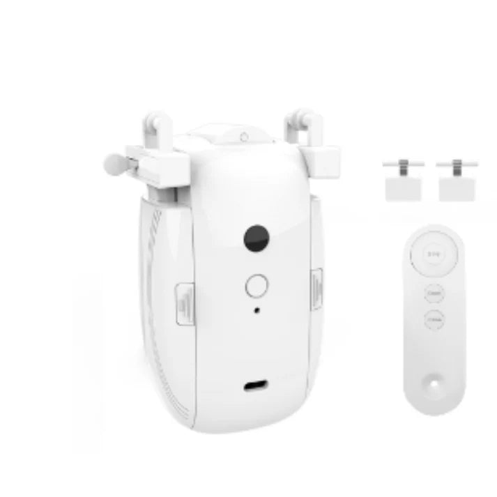 WiFi curtain robot with remote control and voice command support