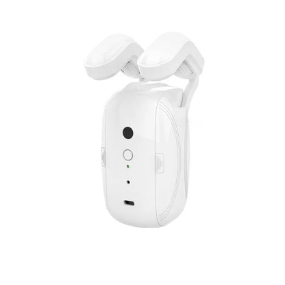 WiFi smart curtain opener robot in white front view